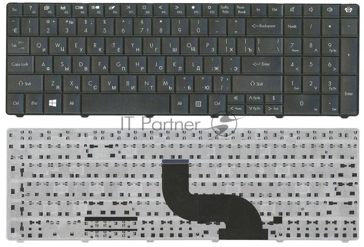 Клавиатура для ноутбука Packard Bell Gateway E1 черная