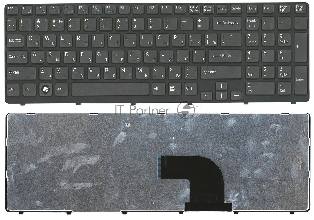 Клавиатура для ноутбука Sony Vaio SVE15 SVE1511V1R черная