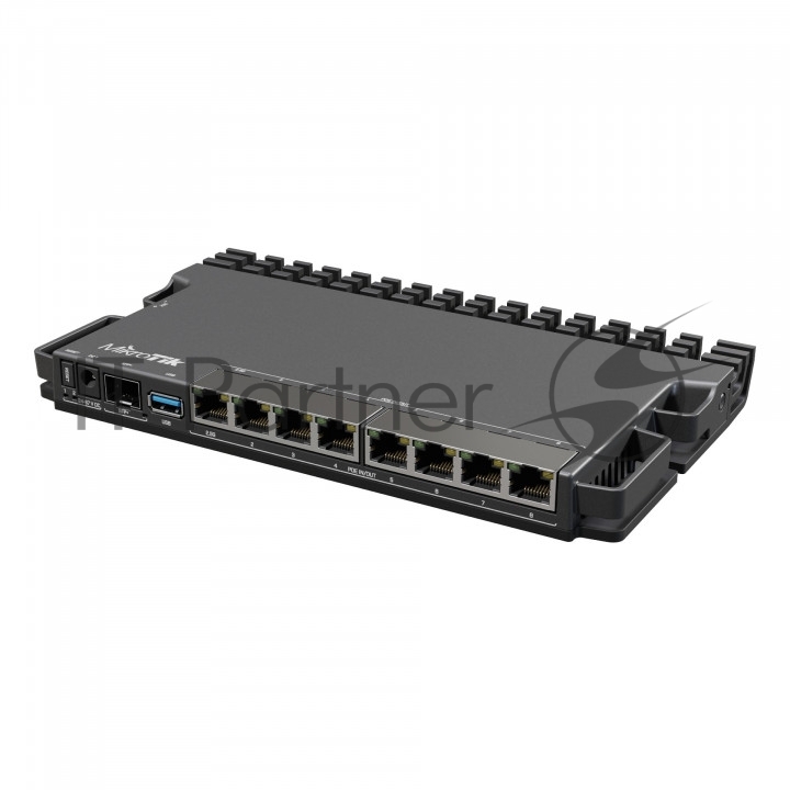 Маршрутизатор MikroTik RB5009UPr+S+IN, 7×1 Гбит/с + 1×2.5 Гбит/с + 1×10 Гбит/с SFP+, управляемый