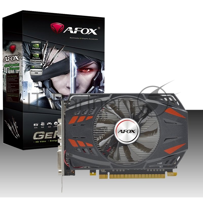 Видеокарта AFOX GeForce GT 740, 4 GB GDDR5, 128 bit, HDMI, DVI-D, VGA, GPU 993 MHz