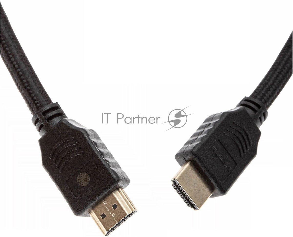 Кабель аудио-видео Cactus CS-HDMI.2-3 HDMI (m)/HDMI (m) 3м. позолоченные контакты черный