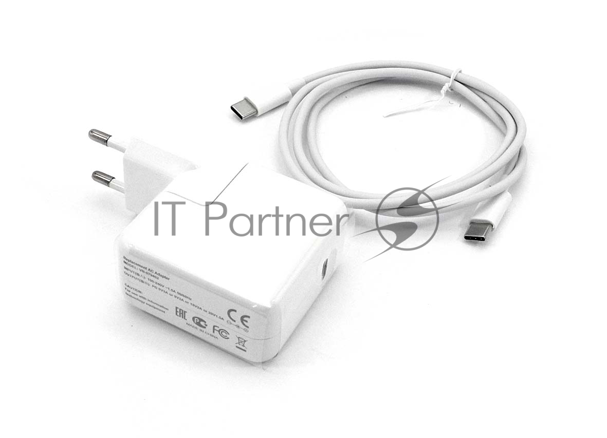 Блок питания (сетевой адаптер) для ноутбуков Apple 5V 3A/9V 3A/15V 2A/20V 1.5A 30W Type-C OEM
