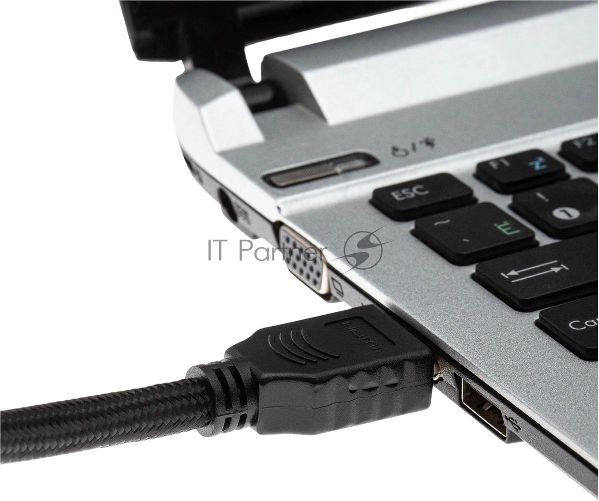 Кабель аудио-видео Cactus CS-HDMI.2-3 HDMI (m)/HDMI (m) 3м. позолоченные контакты черный