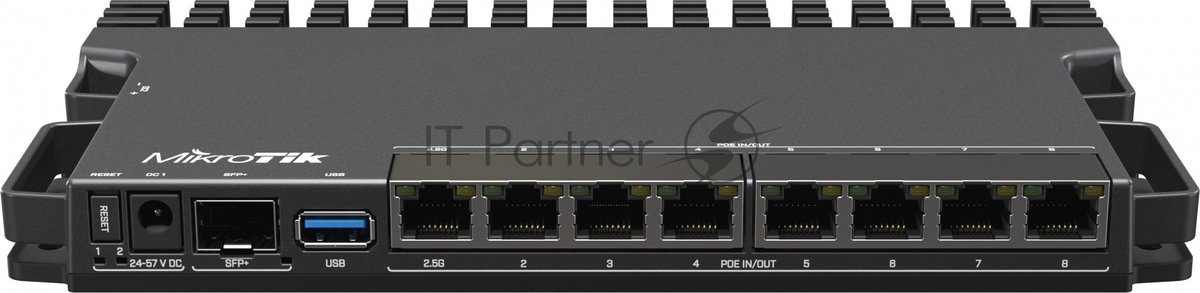 Маршрутизатор MikroTik RB5009UPr+S+IN, 7×1 Гбит/с + 1×2.5 Гбит/с + 1×10 Гбит/с SFP+, управляемый
