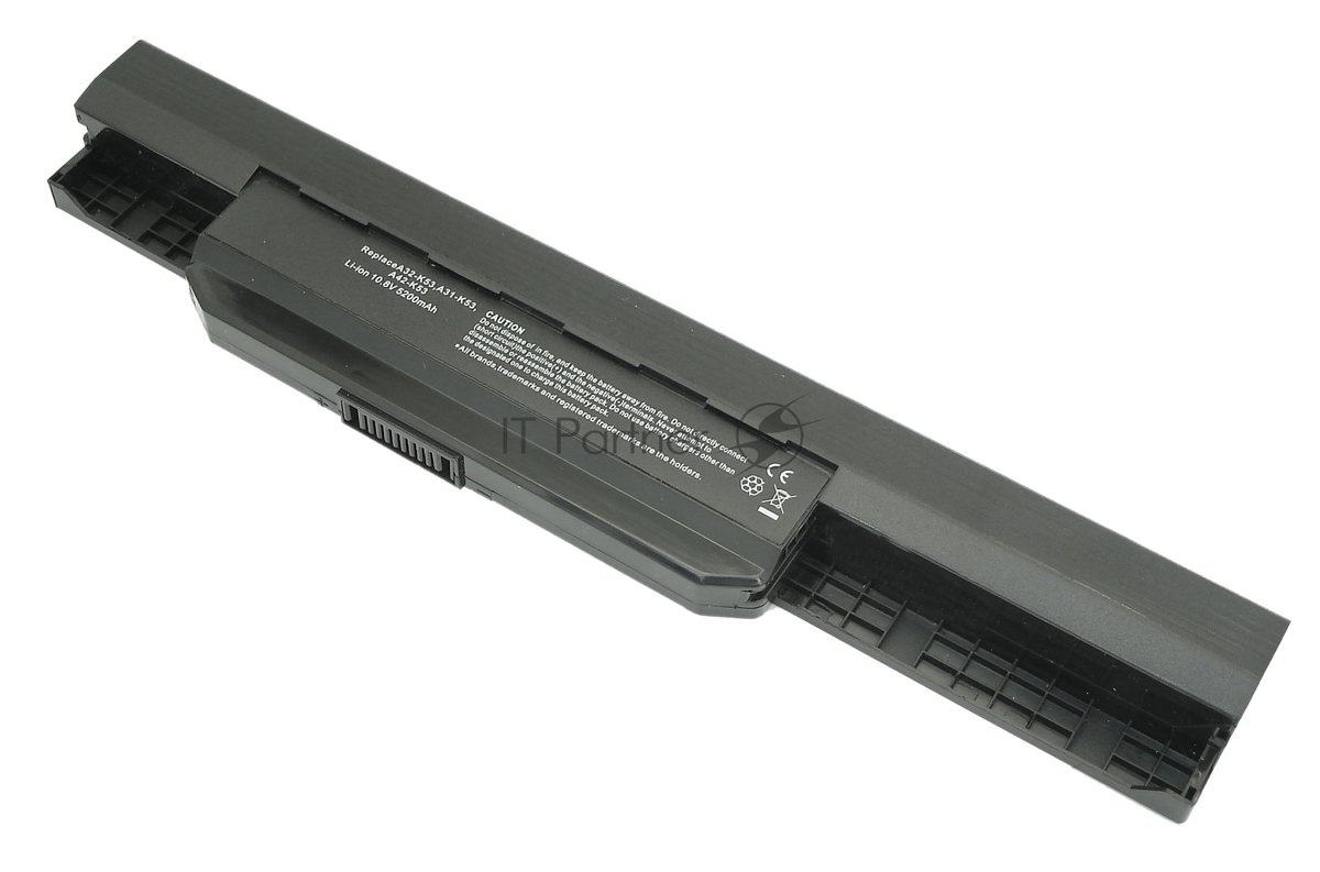 Аккумуляторная батарея для ноутбука Asus K53 (A32-K53) 10,8V 5200mAh OEM черный