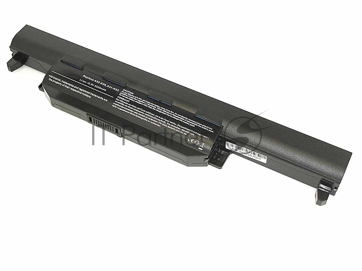 Аккумуляторная батарея для ноутбука Asus K5510.8V 5200mAh OEM черный