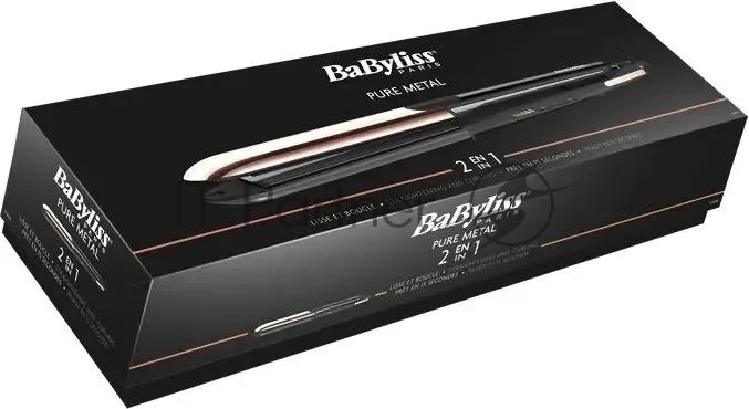 Выпрямитель для волос BaByliss Pure Metal ST481E черный/бронзовый, 28 мм, 230 °C, 5 режимов