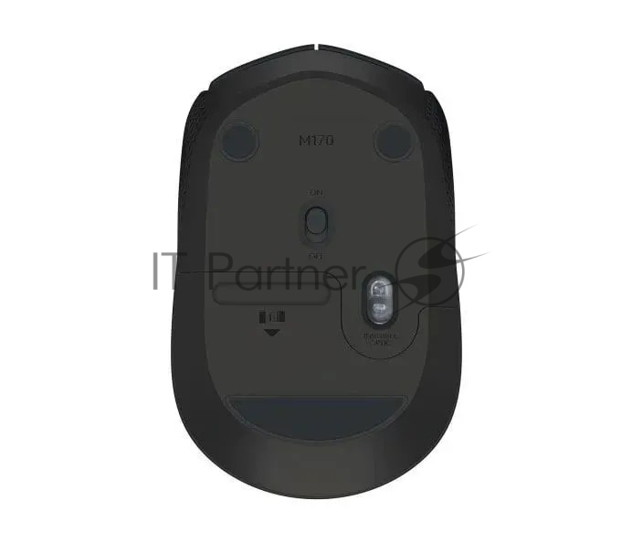 Мышь беспроводная Logitech M171 черный/серый, 1000 dpi, радиоканал, USB, кнопки - 3