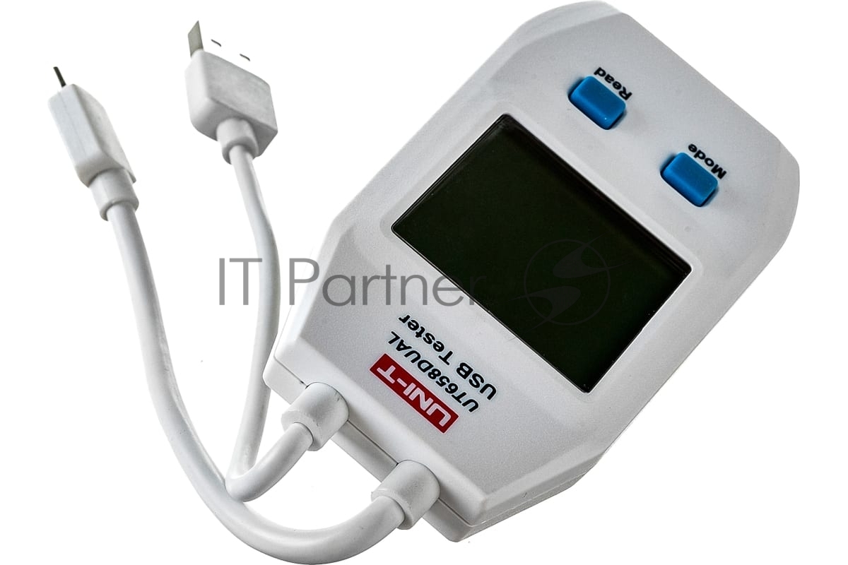 UT658DUAL UNI-T USB-тестер (измерение параметров USB-устройств: напряжение, ток, потребление электроэнергии, емкость и эквивалентное сопротивления аккумуляторов)