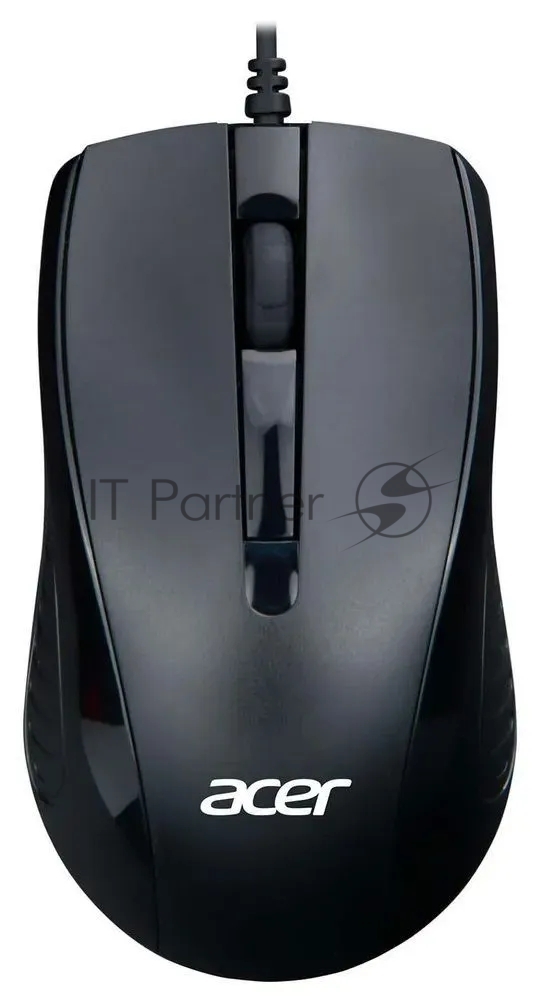 Мышь проводная Acer OMW136 черный, 1200 dpi, USB, кнопки - 3