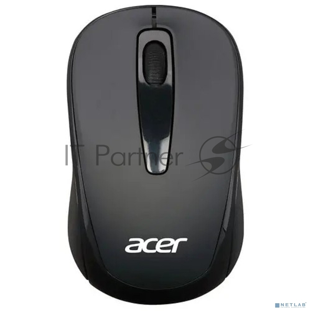 Мышь беспроводная Acer OMR133 черный, 1000 dpi, радиоканал, USB, кнопки - 3