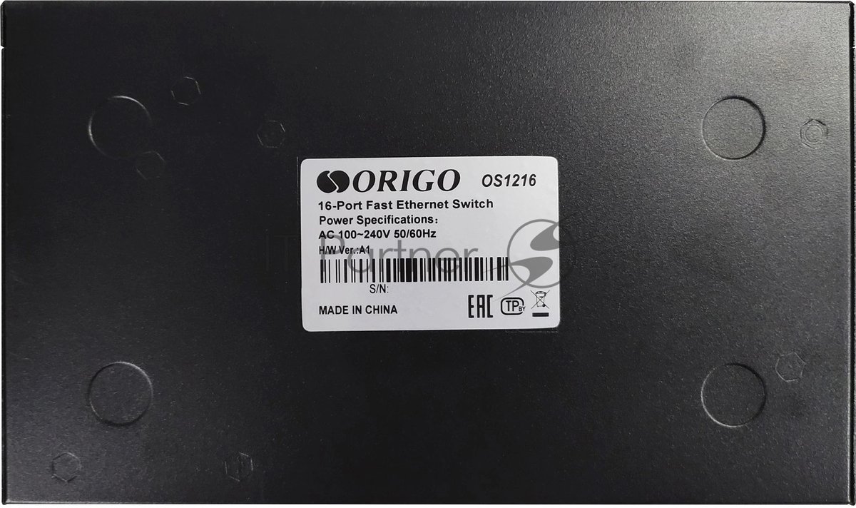 Коммутатор ORIGO OS1216/A1A, 16×100 Мбит/с, неуправляемый