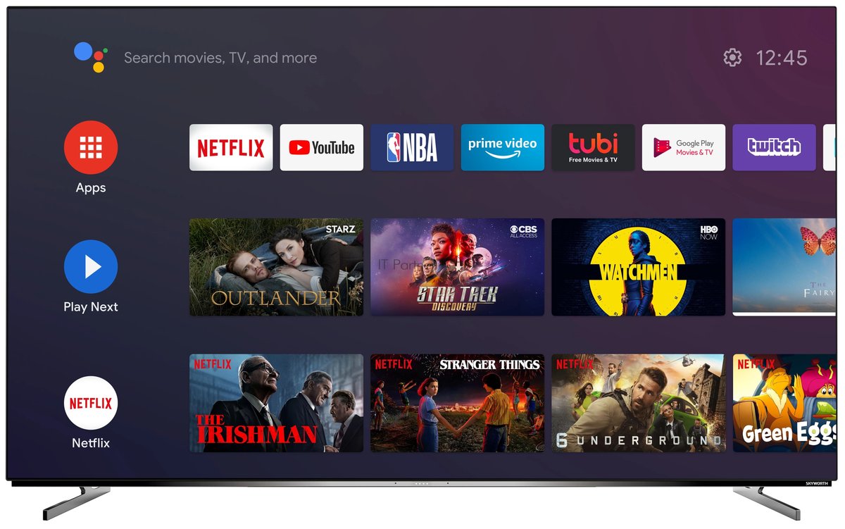 Телевизор Skyworth 65" 65SXE9000 серый OLED UHD 60Hz GoogleTV 2GB/32GB