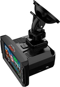Видеорегистратор Sho-Me Combo Vision Pro, 3840x2160, 3", GPS/ГЛОНАСС, Wi-Fi, G-сенсор, датчик движения, GPS-информатор