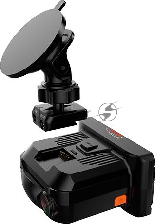 Видеорегистратор Sho-Me Combo Vision Pro, 3840x2160, 3", GPS/ГЛОНАСС, Wi-Fi, G-сенсор, датчик движения, GPS-информатор