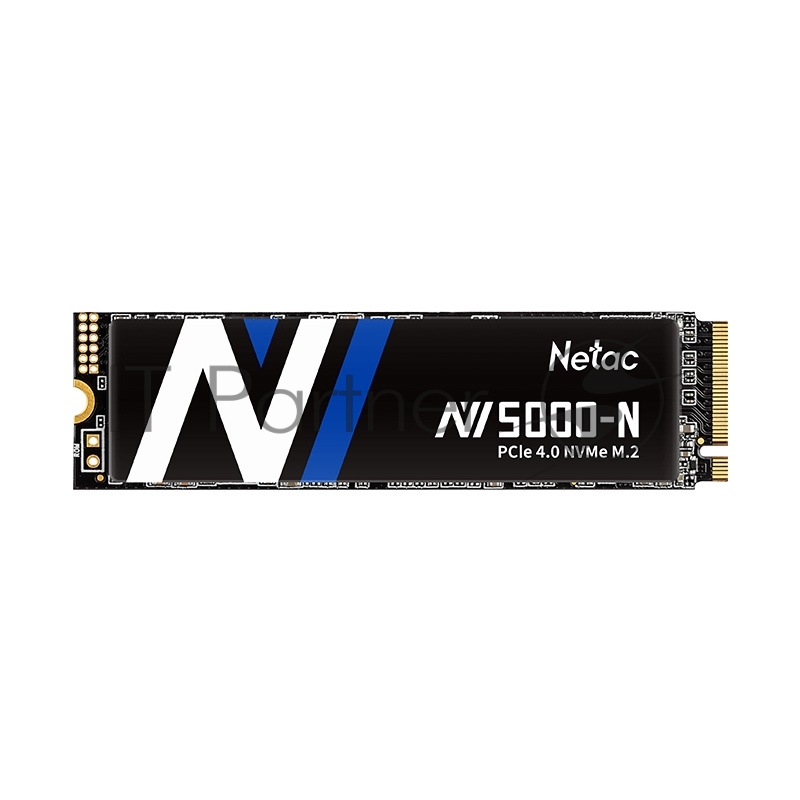 Накопитель SSD Netac NV5000-N, 1Tb, M.2 2280, PCIe 4.0 x4, NVMe, R/W 4800/4600, с радиатором