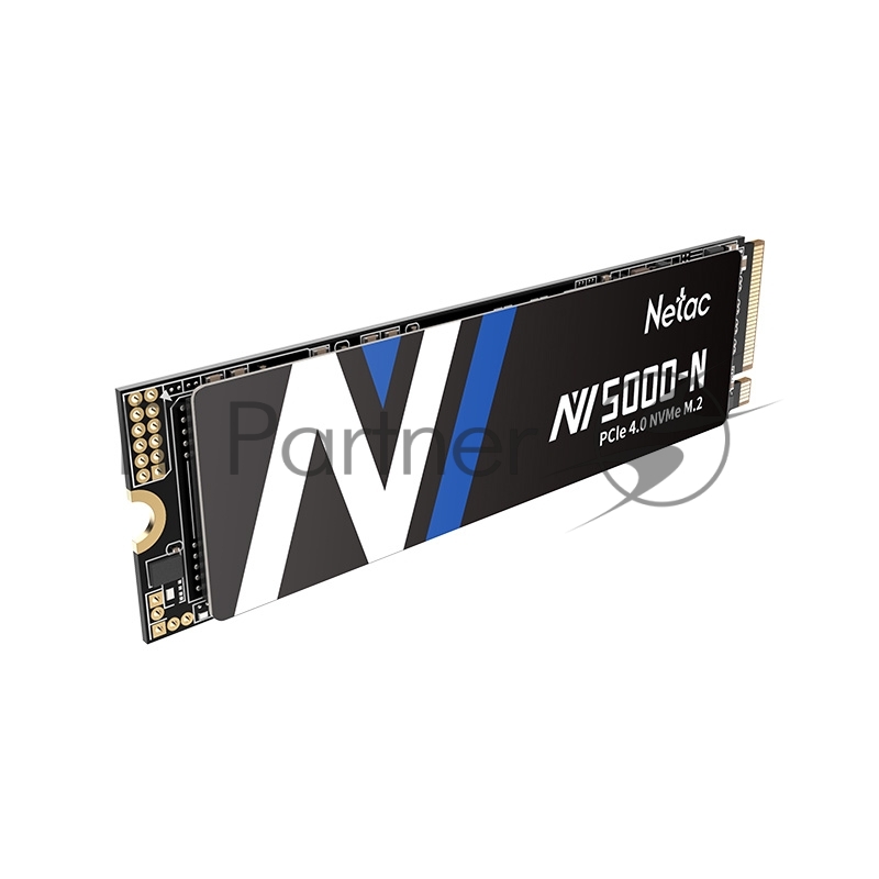 Накопитель SSD Netac NV5000-N, 1Tb, M.2 2280, PCIe 4.0 x4, NVMe, R/W 4800/4600, с радиатором