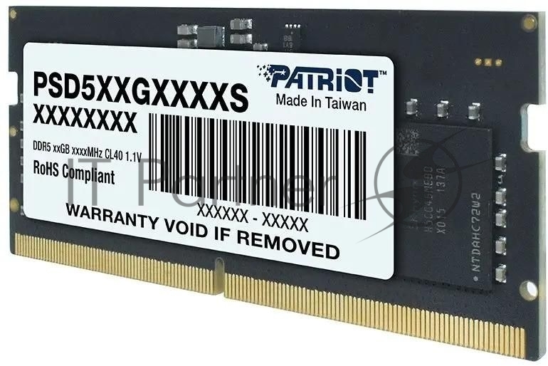 Оперативная память 8GB DDR5 5600MHz Patriot Signature Line SO-DIMM (PSD58G560041S)