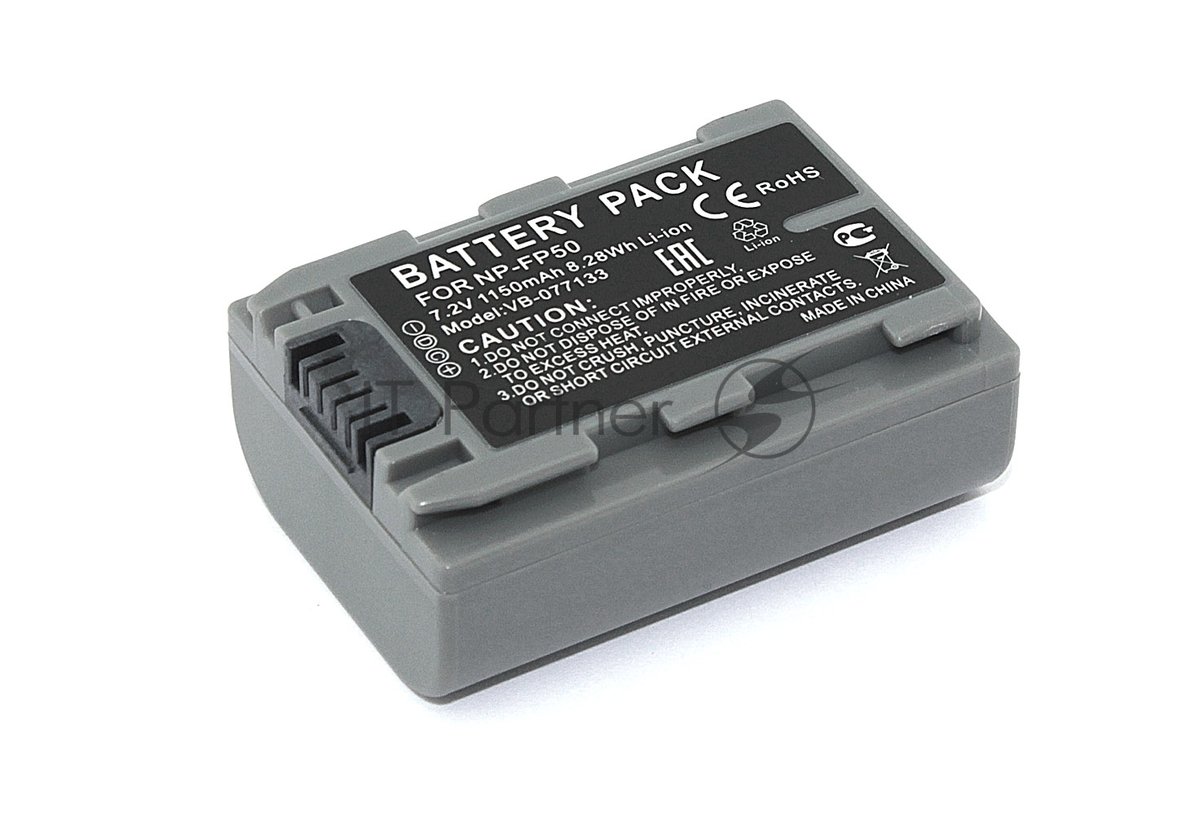 SONY NP-FP50 infoLITHIUM-P, Li-Ion аккумулятор для видеокамер Handycam (7.2V, 4.9Wh)