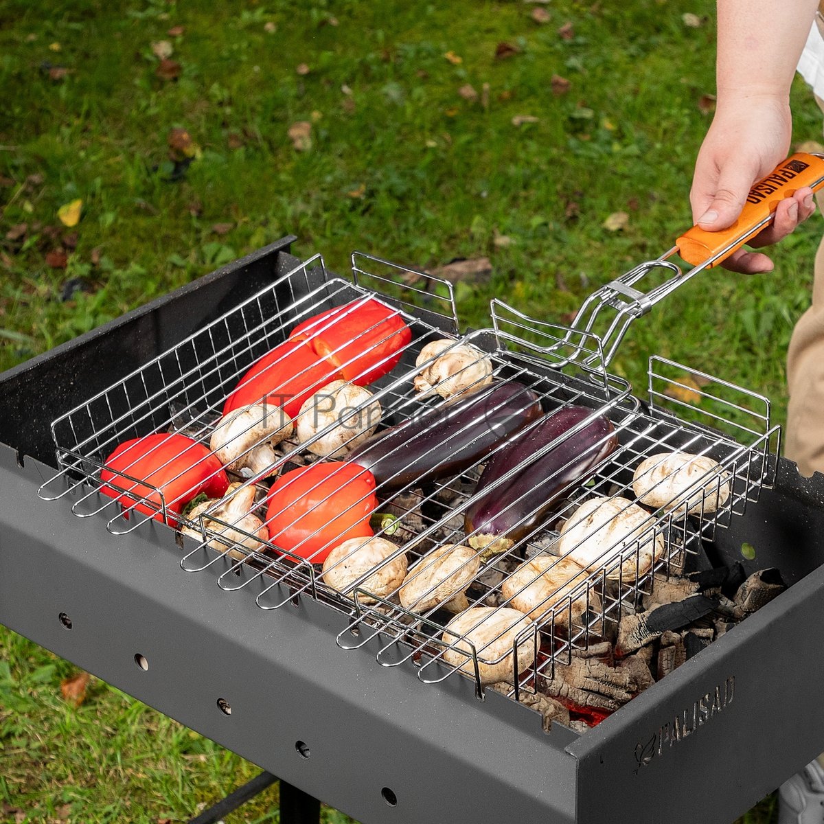 Решетка гриль Camping Palisad 315х410х70 мм объемная хромир.