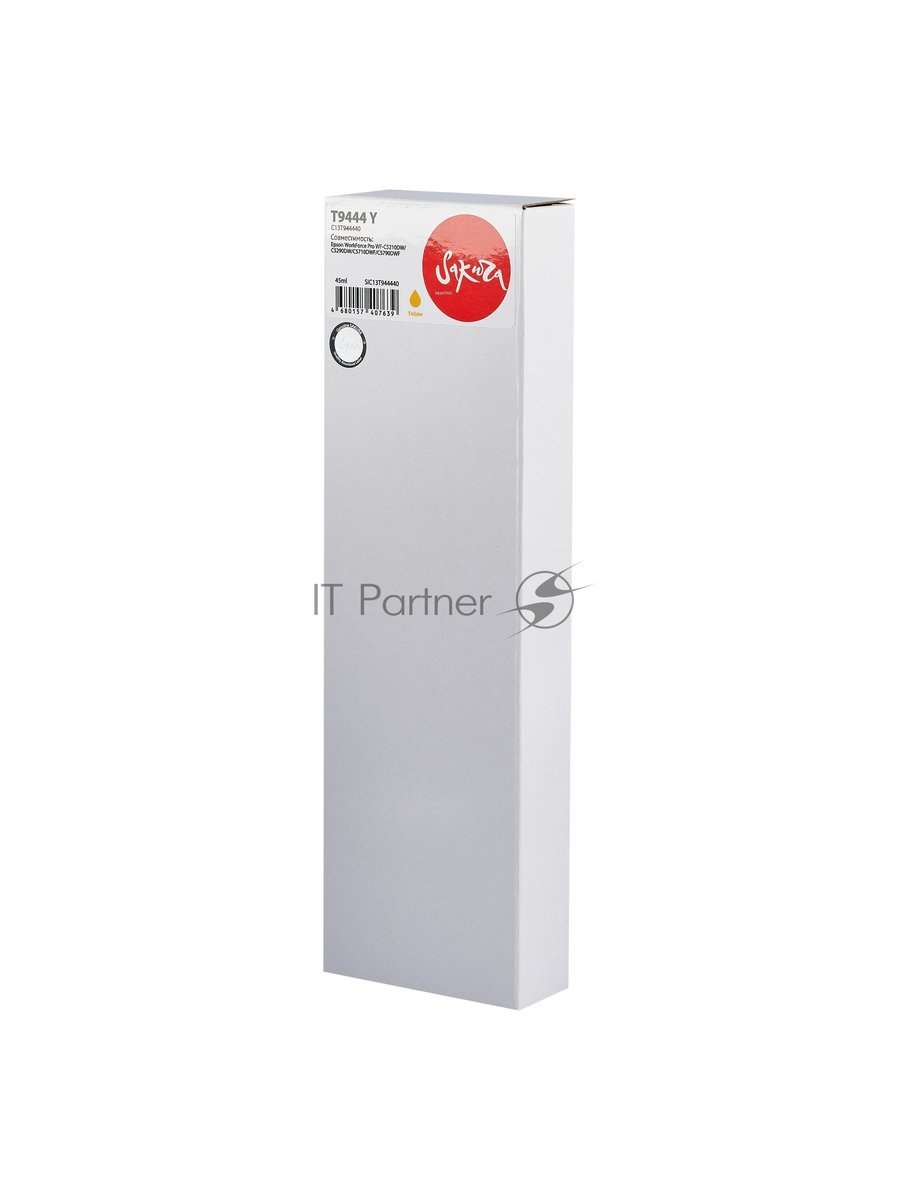 Контейнер с чернилами Sakura C13T944440 (T9442 Y) для Epson, желтый, 40 мл., 3000 к.