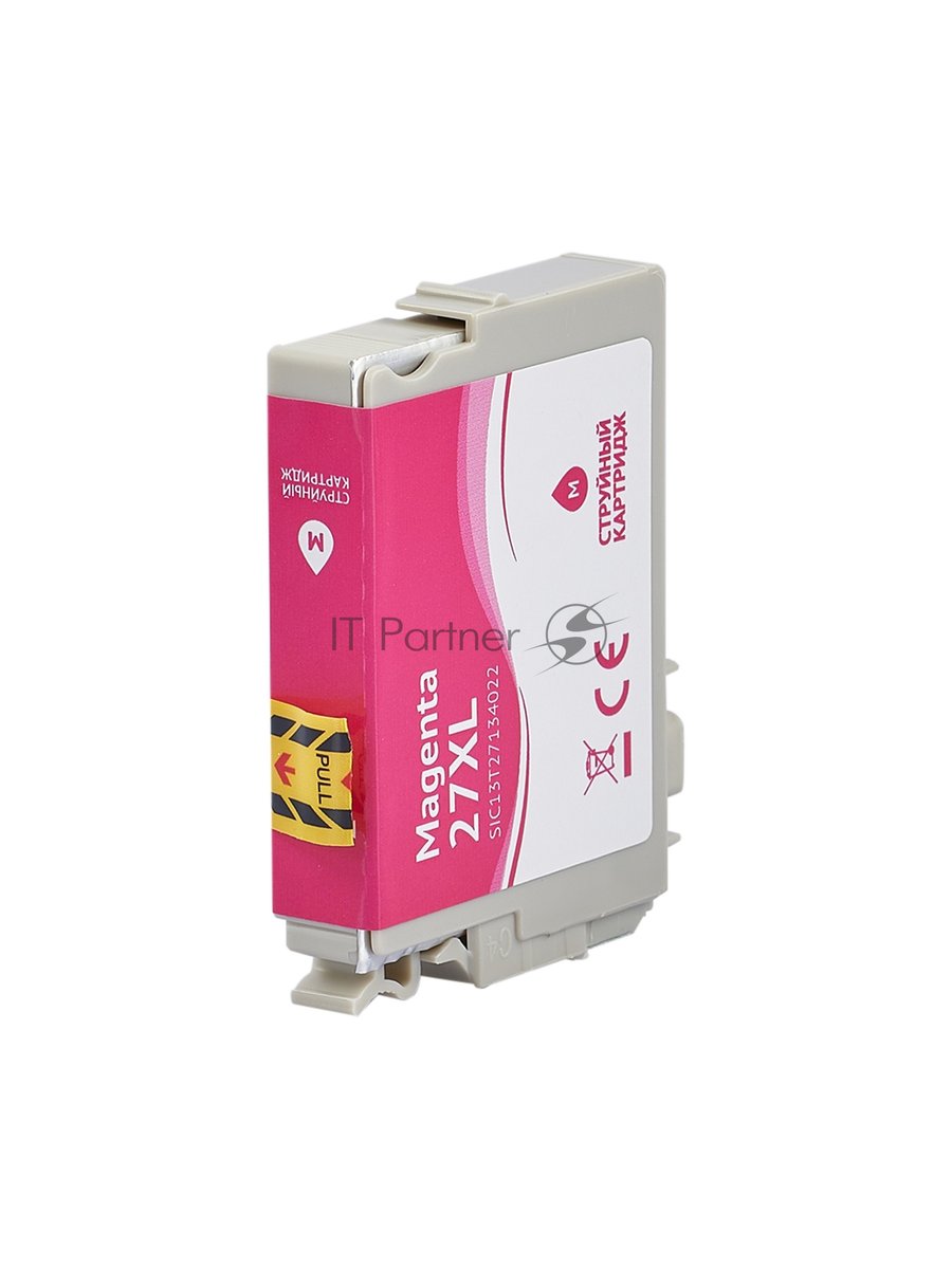 Картридж струйный Sakura C13T27134022 (27XL Magenta) для Epson, пурпурный, 14,6 мл., 1100 к.