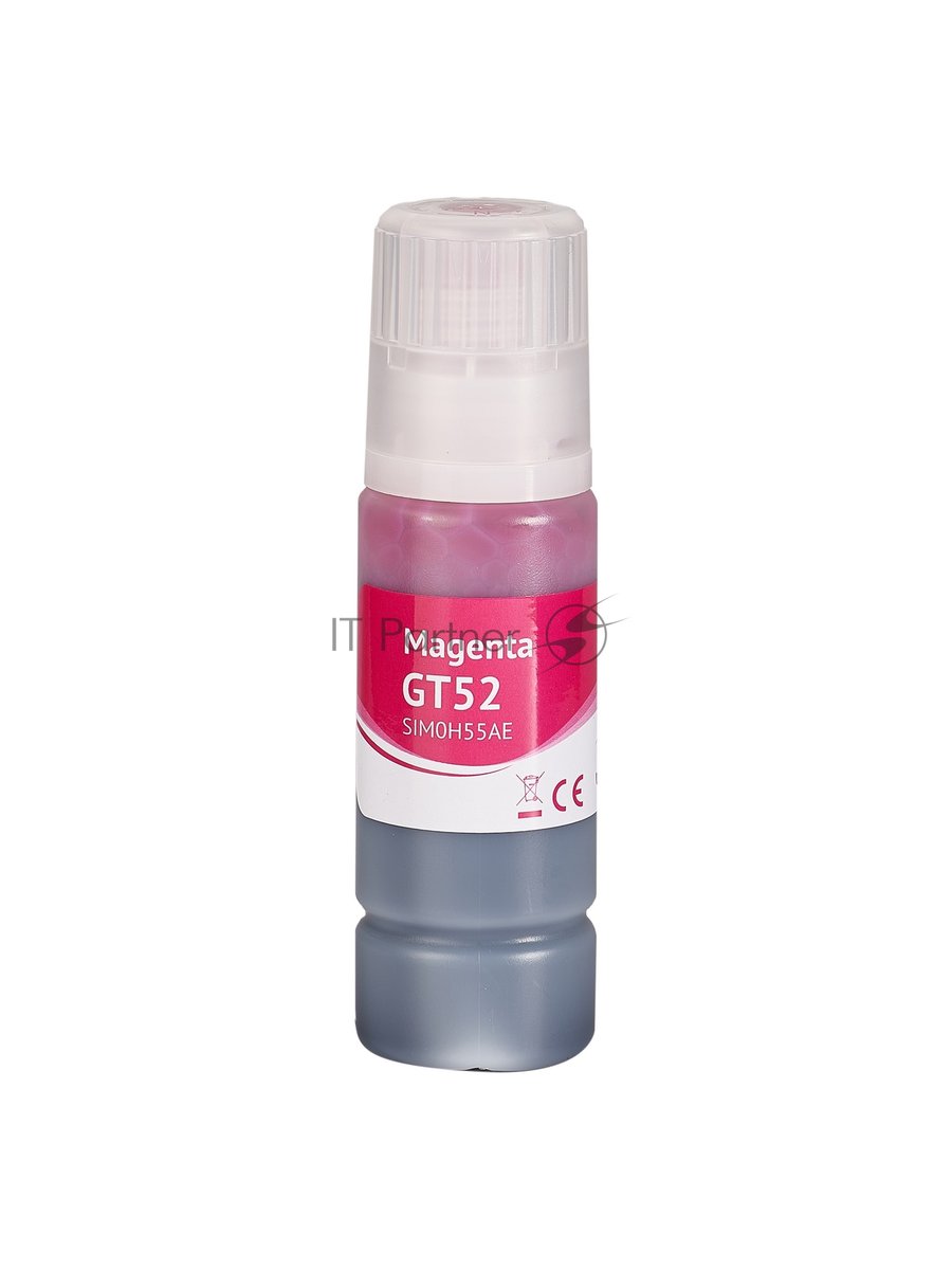 Чернила Sakura M0H55AE (№GT52 Magenta) для HP, пурпурный, 70 мл., 8000 к.