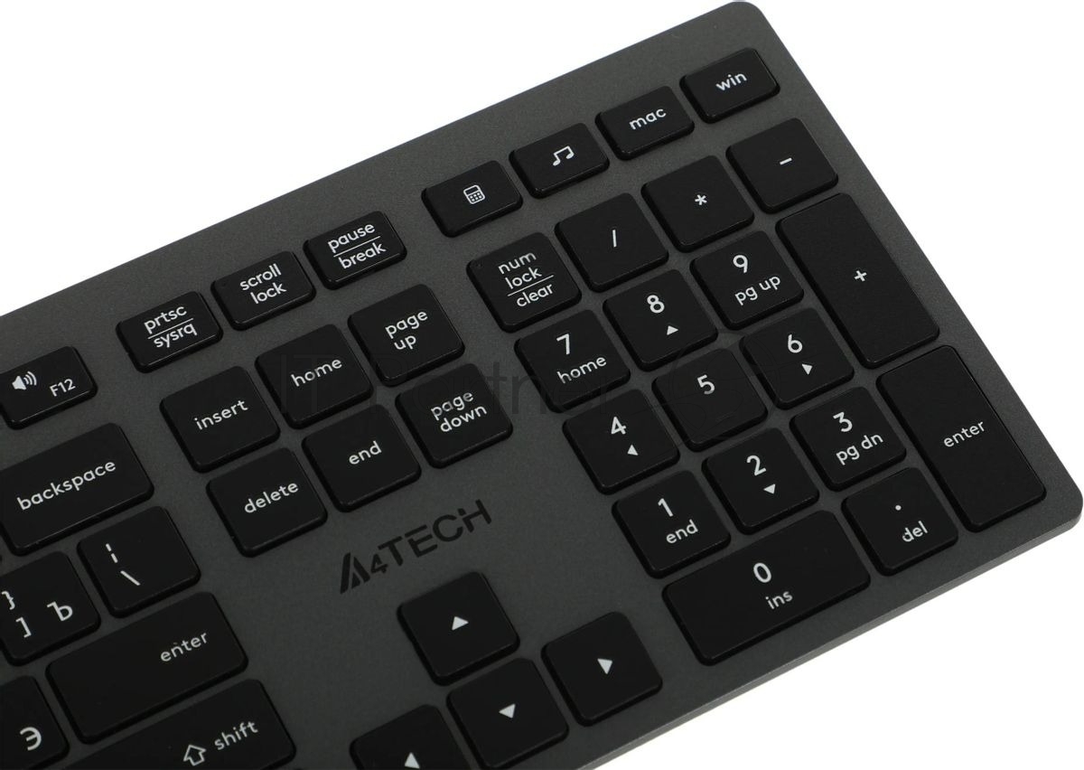 Клавиатура проводная A4Tech Fstyler FX50, USB, серый