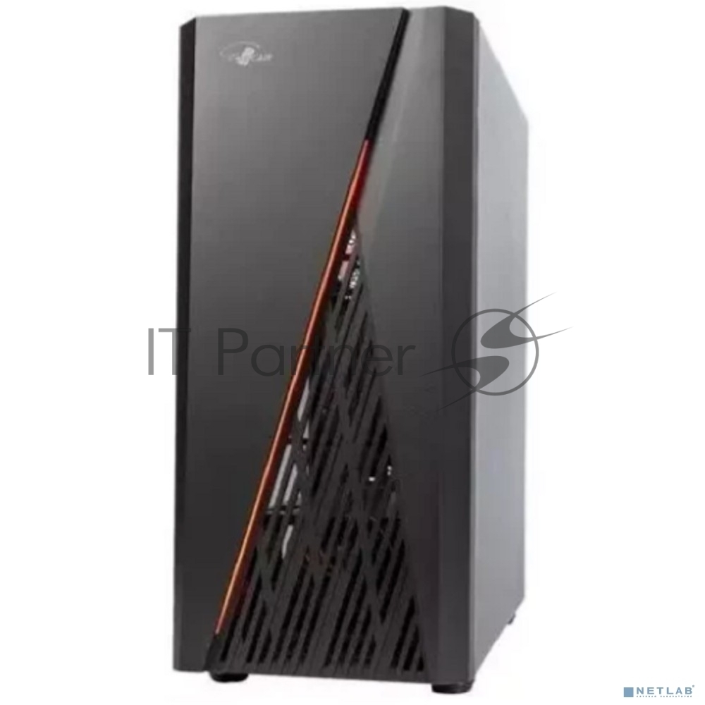 Компьютерный корпус ATX Eurocase A39 ARGb черный без БП закаленное стекло USB 3.0