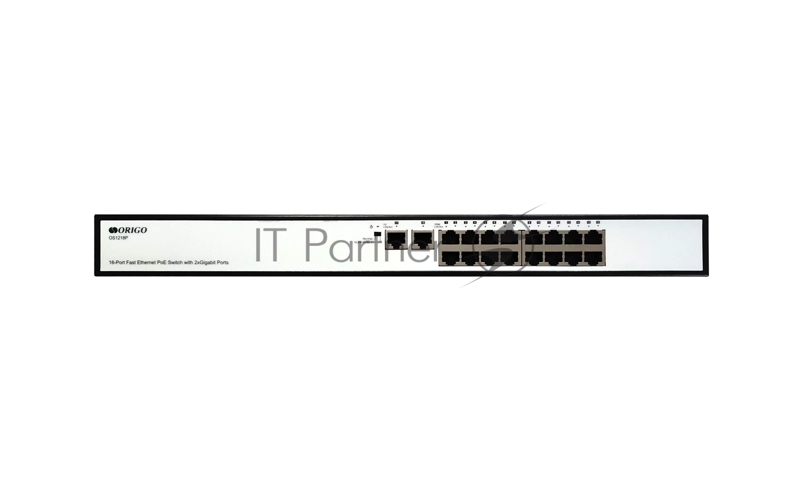 Коммутатор ORIGO OS1218P/190W/A1A, неуправляемый PoE, 16×100М PoE+2×1GbE, 190W
