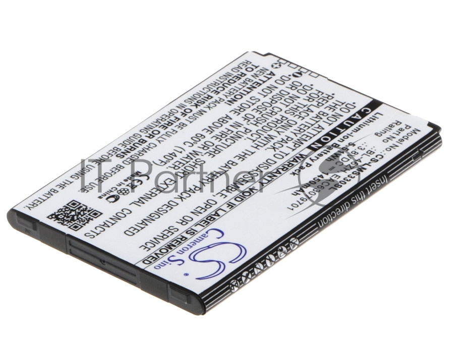 Аккумулятор CameronSino CS-LMS330SL BL-46ZH для LG AS330, AS3753.8V, 1450mAh, 5.51Wh