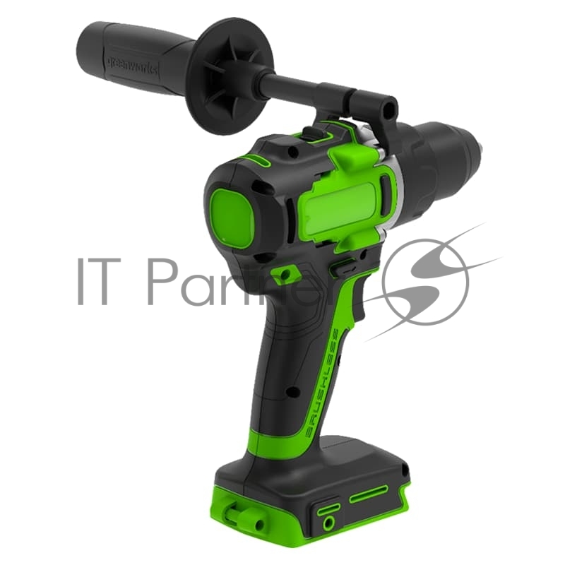 Дрель-шуруповерт GREENWORKS GD24DD90, 24 В, 0 Ач, 90 Нм, бесщеточный, ударный
