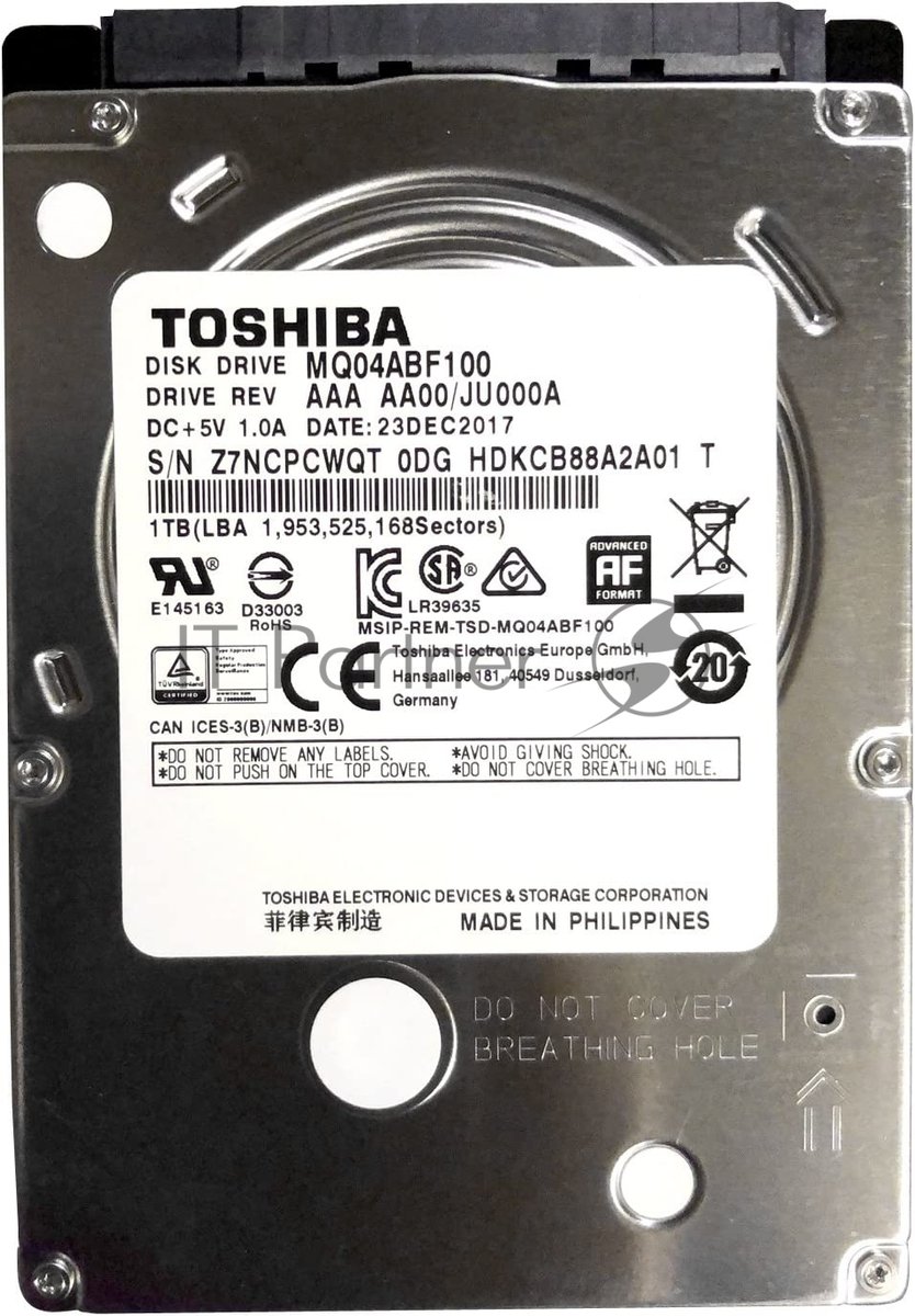 Жесткий диск HDD Toshiba MQ04 1Tb 5400rpm SATA 128Mb 2.5"