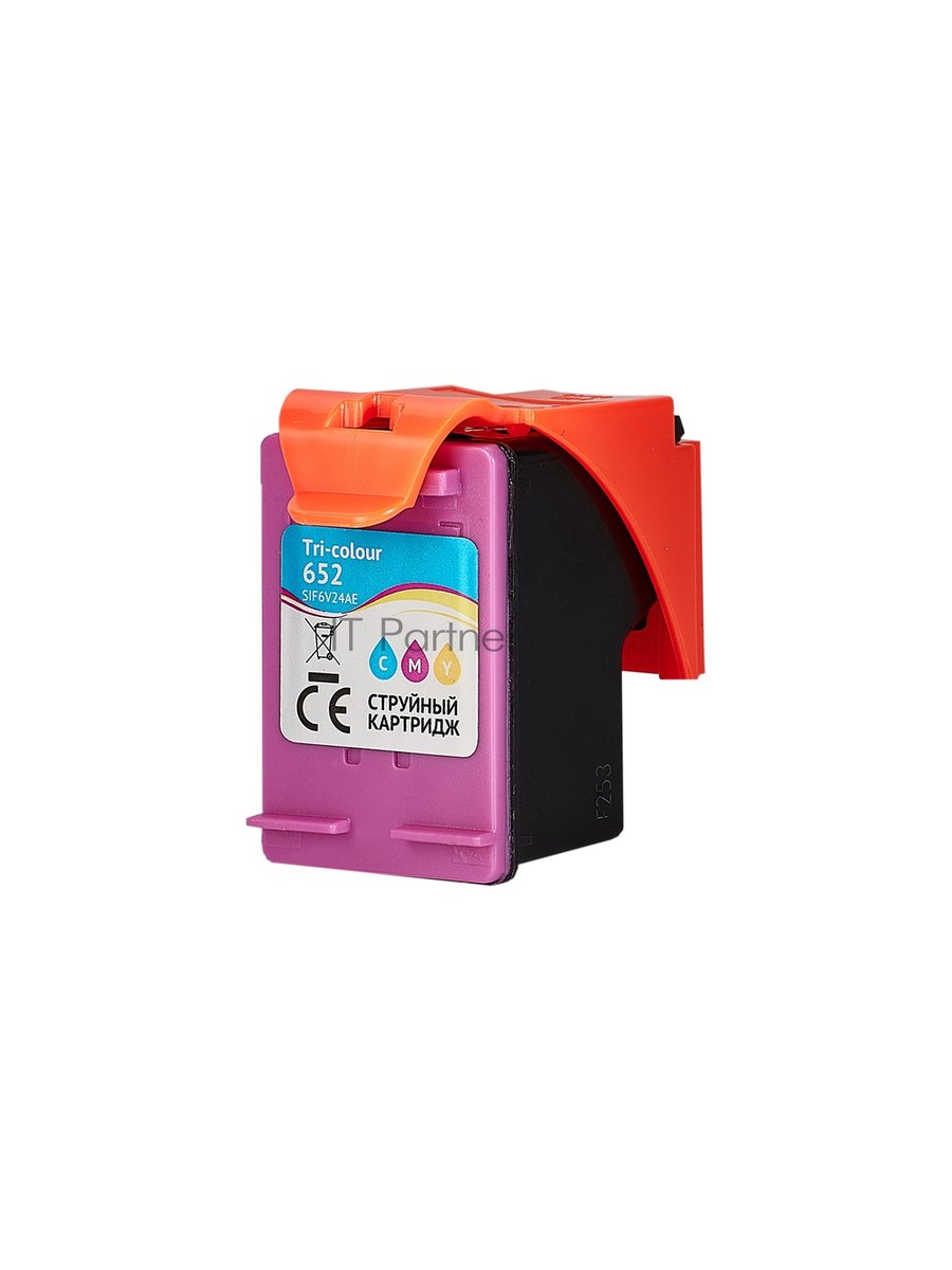 Картридж струйный Sakura F6V24AE (№652 Tri-colour) для HP, триколор, 20 мл., 300 к.