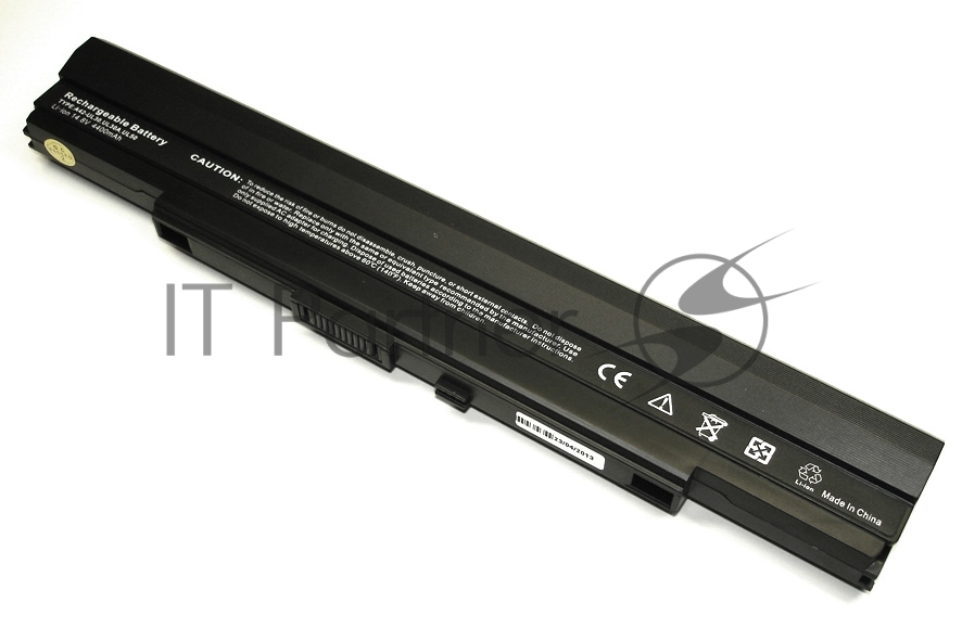 Аккумуляторная батарея для ноутбука Asus A1, PL30, PL80, U30 14.4V 5200mAh A42-UL50 OEM черный