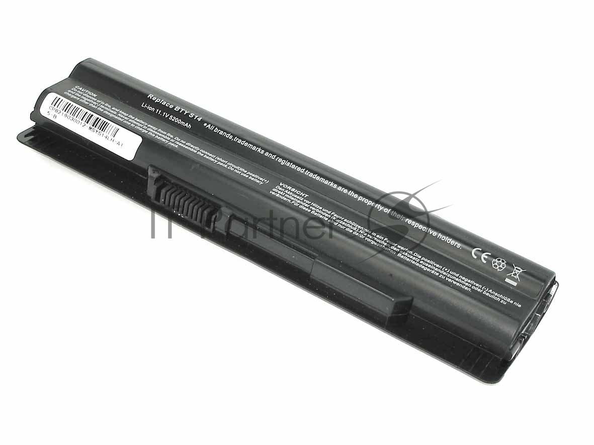 Аккумуляторная батарея для ноутбука MSI FX400/FX600 (BTY-S14) 11.1V 5200mAh OEM черный