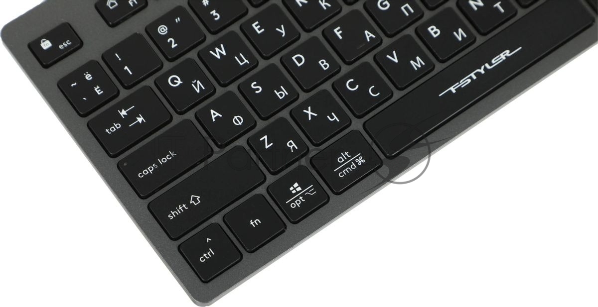 Клавиатура проводная A4Tech Fstyler FX50, USB, серый