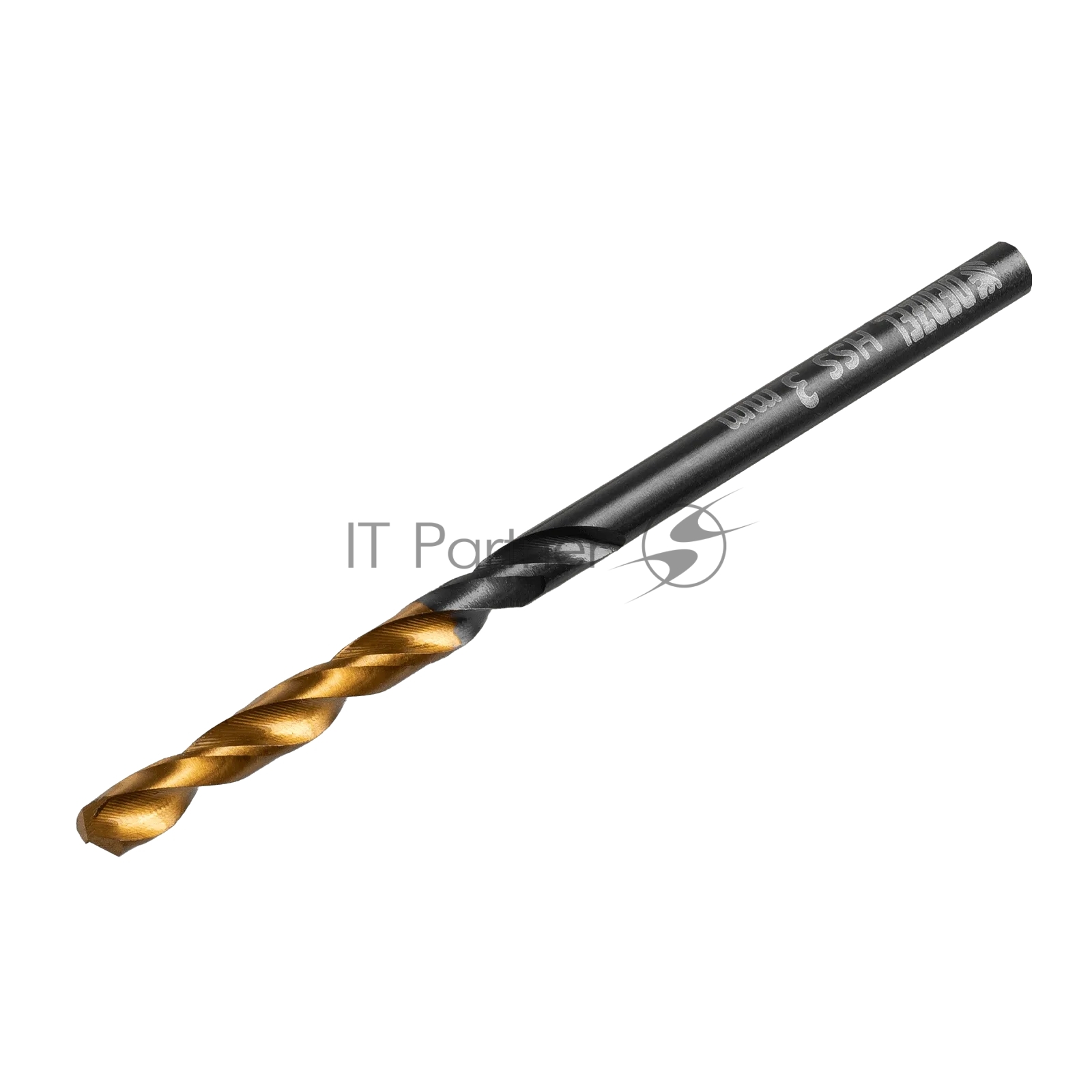 Сверло по металлу Denzel 3 мм, HSS-Tin, Golden Tip, 10 шт.