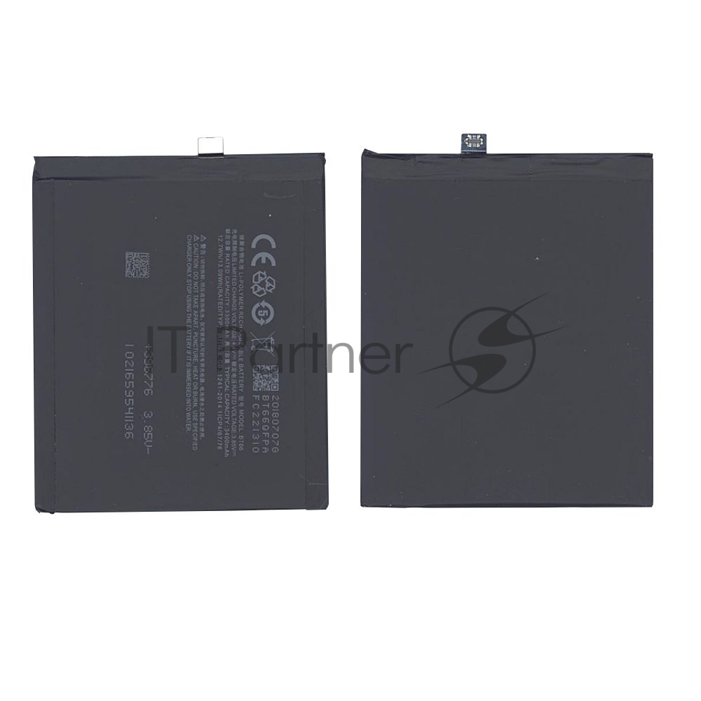 Аккумуляторная батарея BT66 для MeiZu Pro 6 Plus 3400mAh/13.09Wh 3,85V