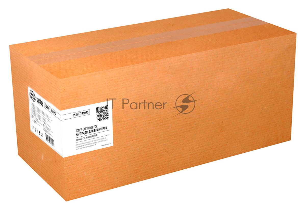 Картридж лазерный Cactus CS-MLT-K607S MLT-K607S черный (20000 стр.) для Samsung CLX-9250ND/9350ND