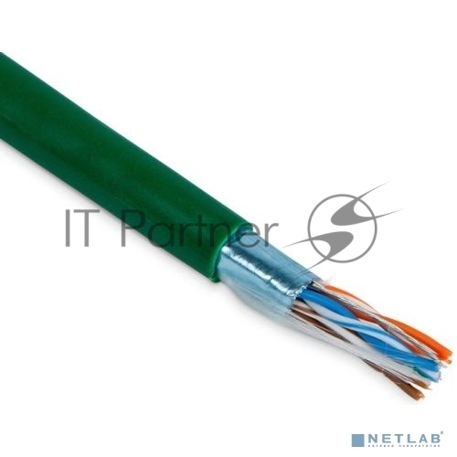 Rexant (01-0171) Кабель витая пара F/UTP, CAT 6, нг(А)-LSLTx, 4х2х0,575мм, 23AWG, INDOOR, SOLID, зеленый, 305м