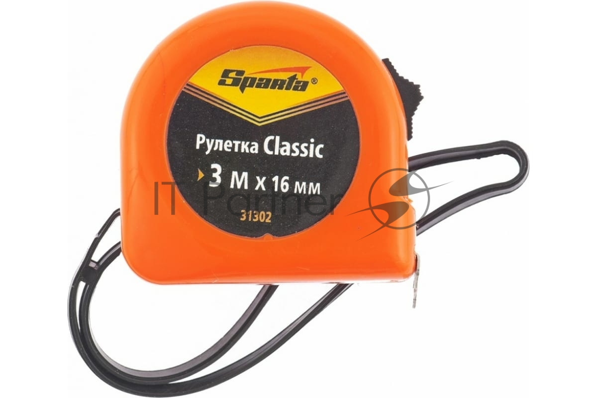 Рулетка Sparta Classic, 3 м х 16 мм, пластиковый корпус