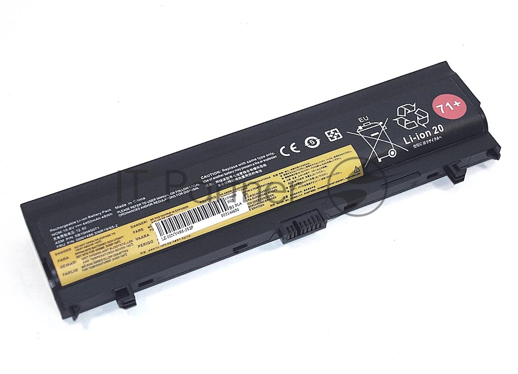 Аккумуляторная батарея для ноутбука Lenovo ThinkPad L560 10.8V 4400mAh OEM черный