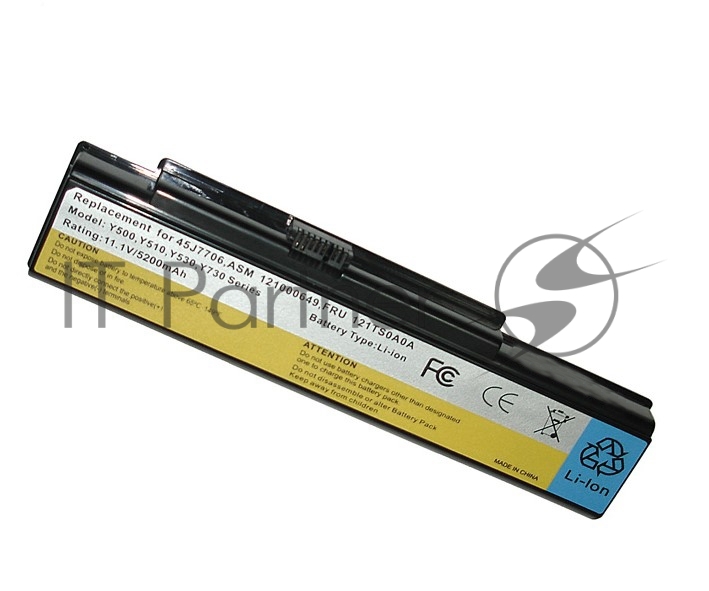 Аккумуляторная батарея для ноутбука Lenovo IdeaPad Y510 (121000650) 5200mAh OEM черный