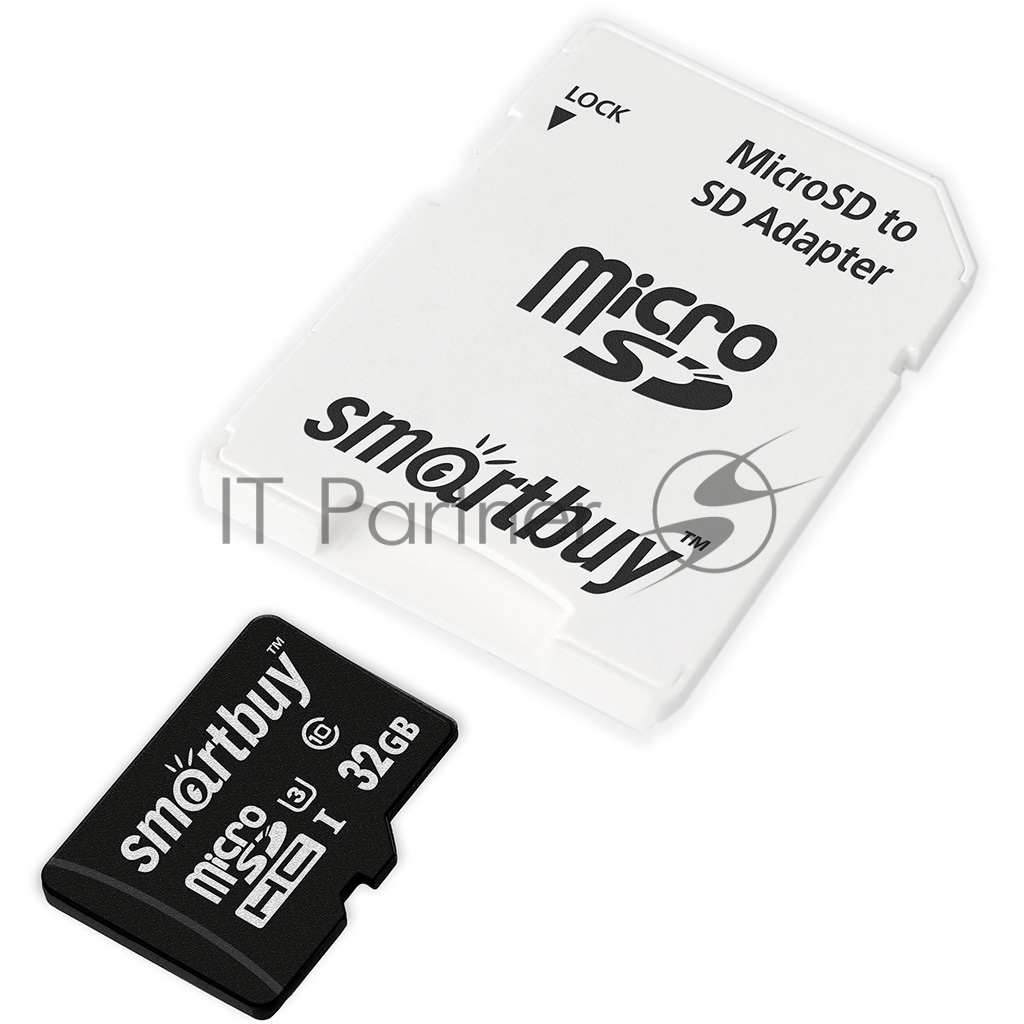 Флеш карта Smartbuy micro SDHC 32Gb Class10 PRO U3 R/W:90/70 Mb/s, адаптер в комплекте