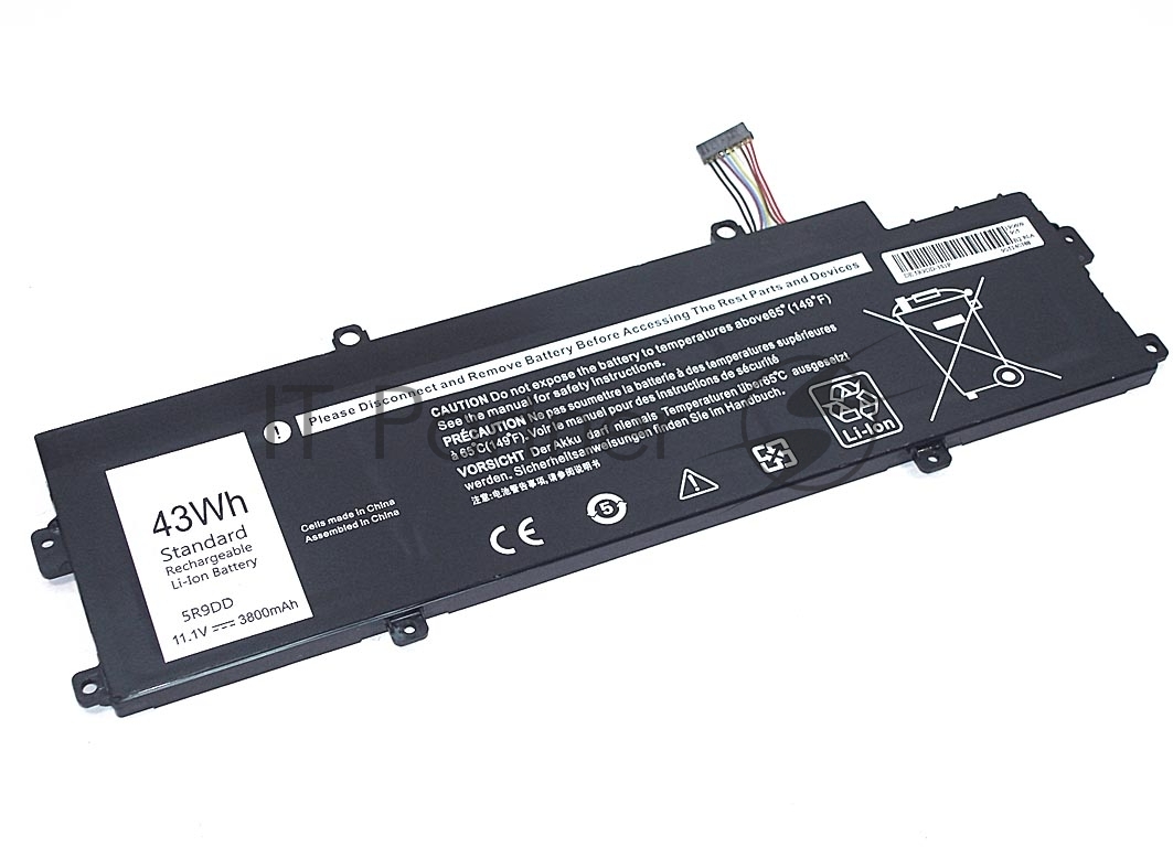 Аккумуляторная батарея для ноутбука Dell Chromebook 11 3120 11.1V 43Wh черный OEM