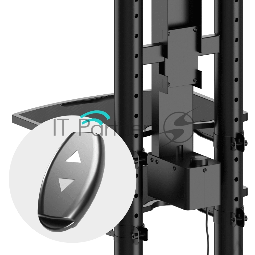 Подставка для телевизора Onkron TS1881 Elift черный 50"-86" макс.45кг напольный наклон