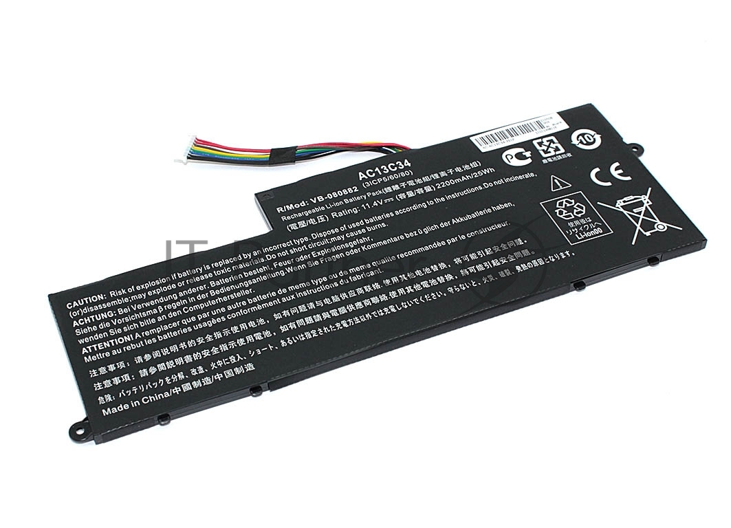 Аккумуляторная батарея для ноутбука Acer Aspire E3-112 11.4V 2200mAh OEM