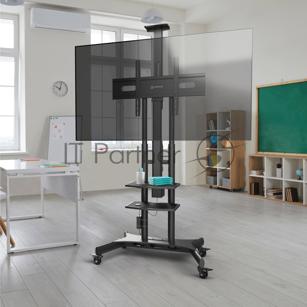 Подставка для телевизора Onkron TS1881 Elift черный 50"-86" макс.45кг напольный наклон