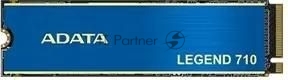 Накопитель SSD ADATA LEGEND 710, 2Tb, PCIe 3.0 x4, M.2 2280, NVMe, R/W 2400/1800, с радиатором